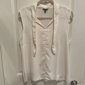 Ann Taylor White Work Blouse